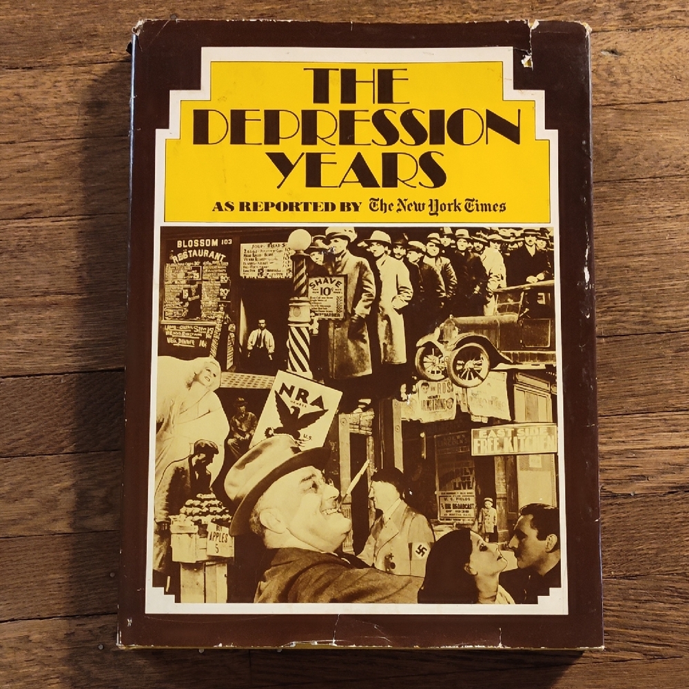 That Depression Years As Reported By The New York Times Book Coffee Table Book